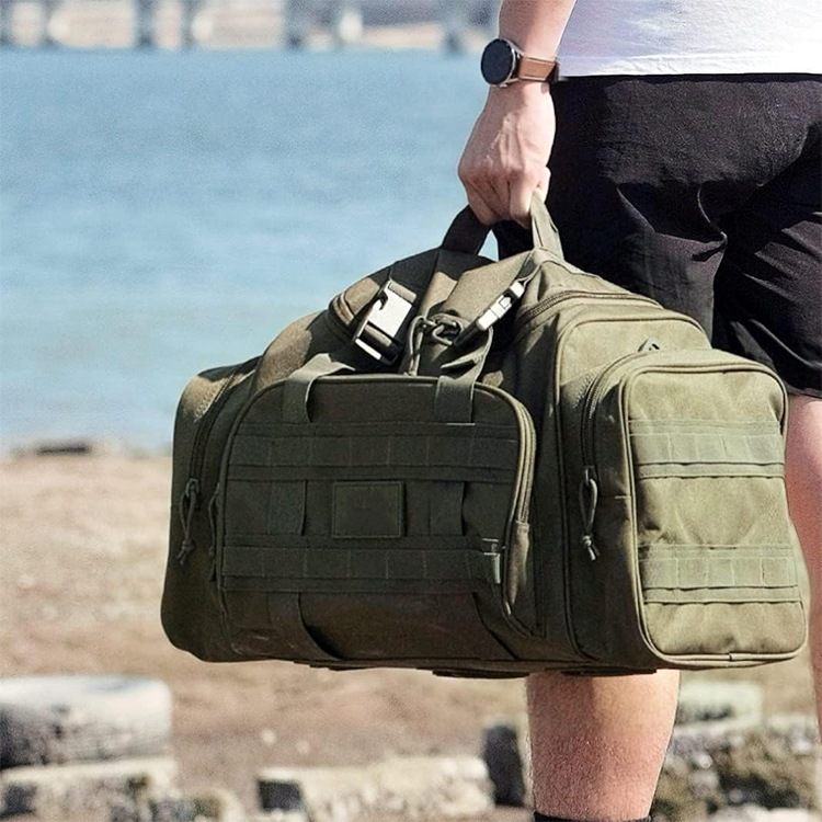 Tactical Duffle Bag Suppliers Travel Tactical Duffel Bag Camo Gym Bag For Hiking, Hunting, Fishing, Camping