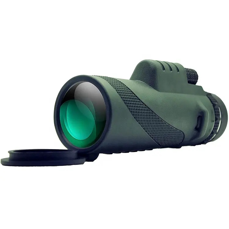 80x100 Army Green Telescope Monocular High Powered Monocular for Adults with Smartphone Adapter