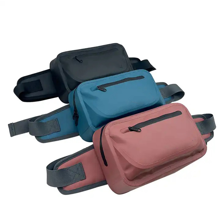Dry Bag Factory TPU 600D Zipper Closed Man Waist Bag Waterproof Waist Pack For Boating Swimming