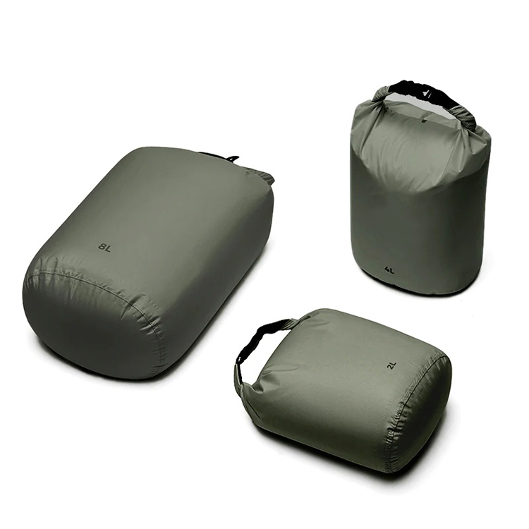 Dry Bag Manufacturer Rolling Top Closed Lightweight Taffeta Material Dry Tube For Storage Cloth 