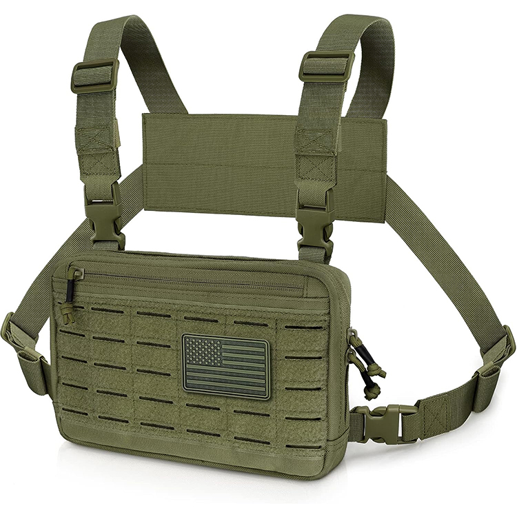 Customize Brand Molle System Waterproof 1000D Nylon Chest Rig Pack For Outdoor Hunting 