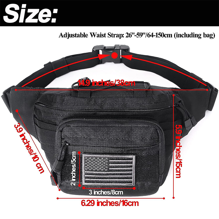 Custom Tactical Bag Military Waist Bag Hip Belt Bumbag Utility Bags Military Tactical Fanny Pack