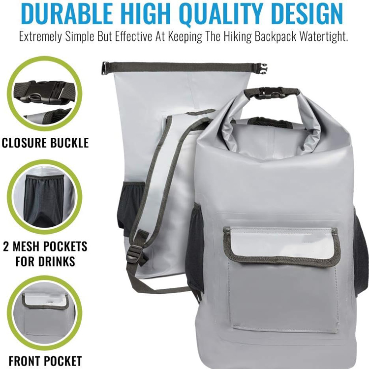 Dry Bag Manufacturer Customized Material Classic Roll Top Closed Waterproof Dry Bag 