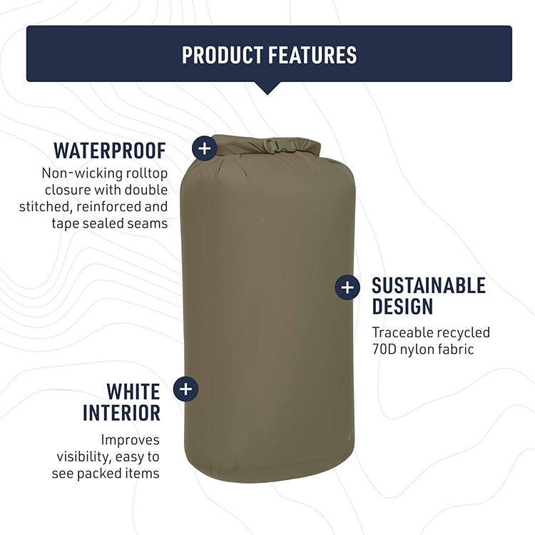 100% Waterproof TPU Eco-Friendly TPU Dry Sack Tarpaulin Custom Dry Bag For Swimming Beach 