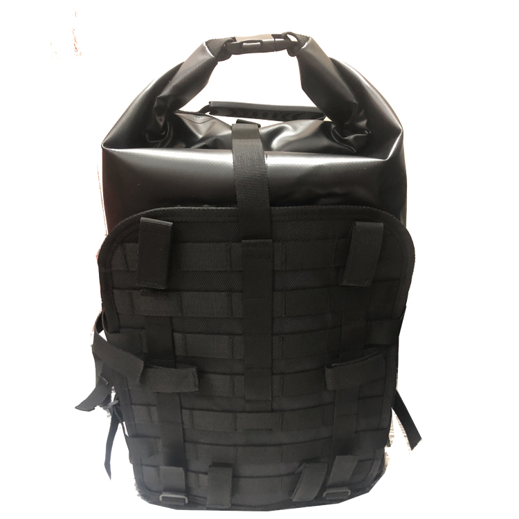 Molle System Back Plate Waterproof Dry Bag Molle Harness Motorcycle Soft Side Bag For Travel