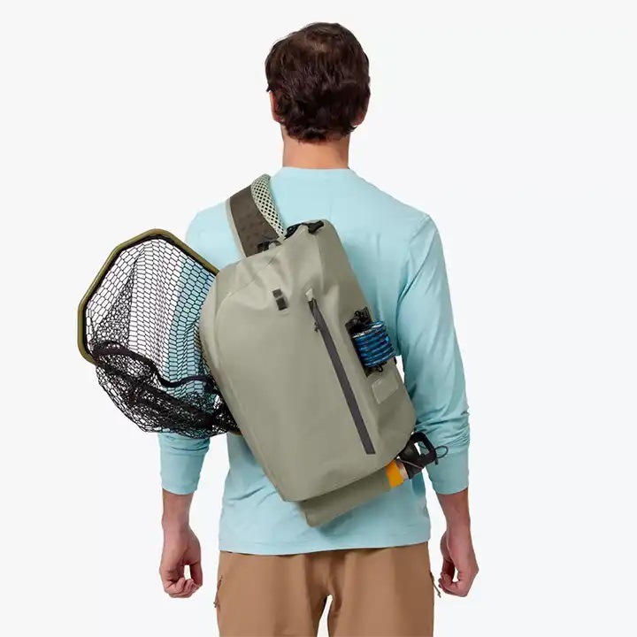 Fishing Bag Manufacturer Best Tackle Bag Customize Logo Waterproof PVC Fishing Rucksack, Fishpond Sling Pack 