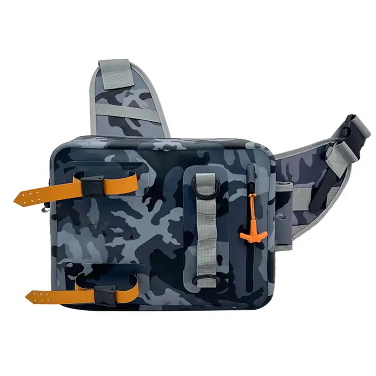 Dry Bag Supplier Custom Brand Fishing Sling Pack Waterproof PVC Fishing Tackle Bag 