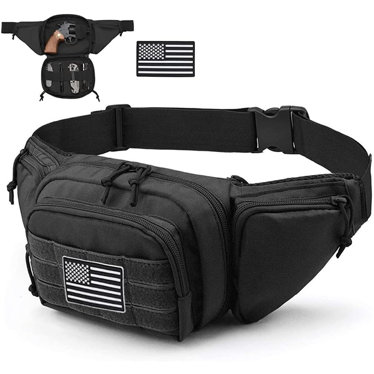 Custom Tactical Bag Tactical Waist Bag Waterproof Molle EDC Pouch Tactical Fanny Pack Gun Holster