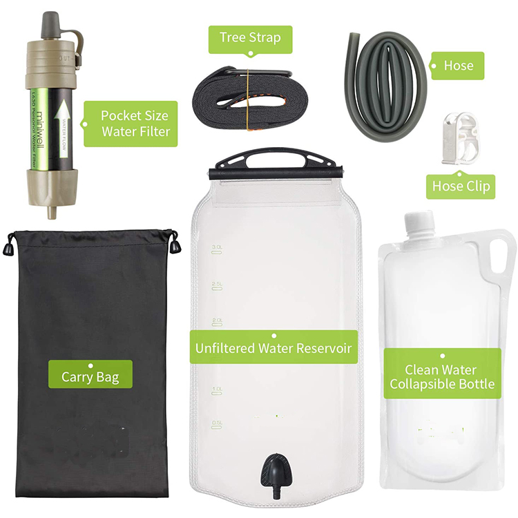 Hydration System Drinking Water Filter Hydration Bladder With FIlter 