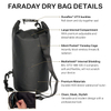 Best Waterproof Dry Bag 10l 20l 30l Custom Color Logo Nylon TPU Dry Bag For Paddle Boating Swimming 