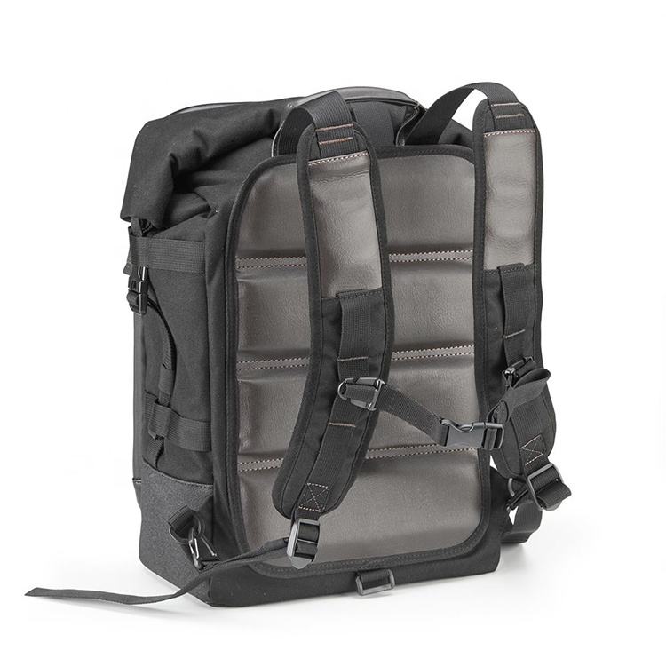 Wholesale Classic Black Waterproof Bag Motorcycle luggage Leather Motorcycle Backpack 