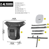 Waterproof Motorcycle Man Hip Thigh Bag, Versatile Chest Men Chest Leg Bag For Riding 