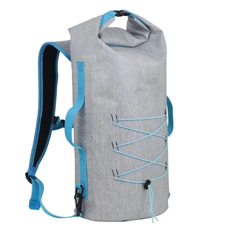 Roll Top Closed TPU 600D 20l 30l Removable Strap Waterproof Rucksack Dry Bag 