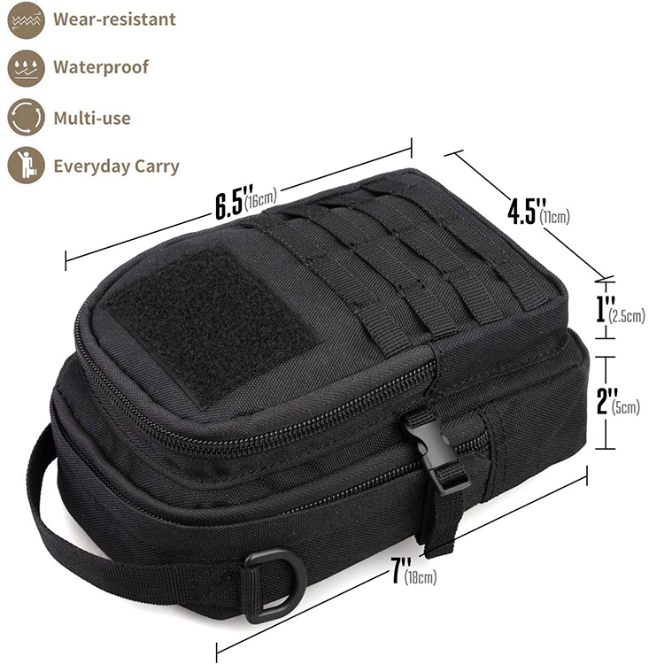 3-Day Assault Utility Pouch Tactical Tool Pouches Bag Compact Multi-Purpose Waist Pouch