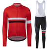 Men's Cycling Clothing Set Customize Pattern Cycling Jersey Zipper Pocket Bike Outfit Cycling Bib Pants 3D Padded