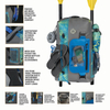 China Supplier Waterproof TPU 30L Capacity Full Side Pattern Swim Dry Bag With String Loop 