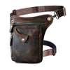 Leather Outdoor Sporting Hicking Waist Hip Pack Messenger Shoulder Drop Leg Thigh Bag Pouches 