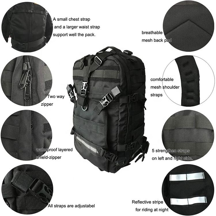 900D Oxford Molle System Many Pocket Inside Waterproof Motorcycle ...