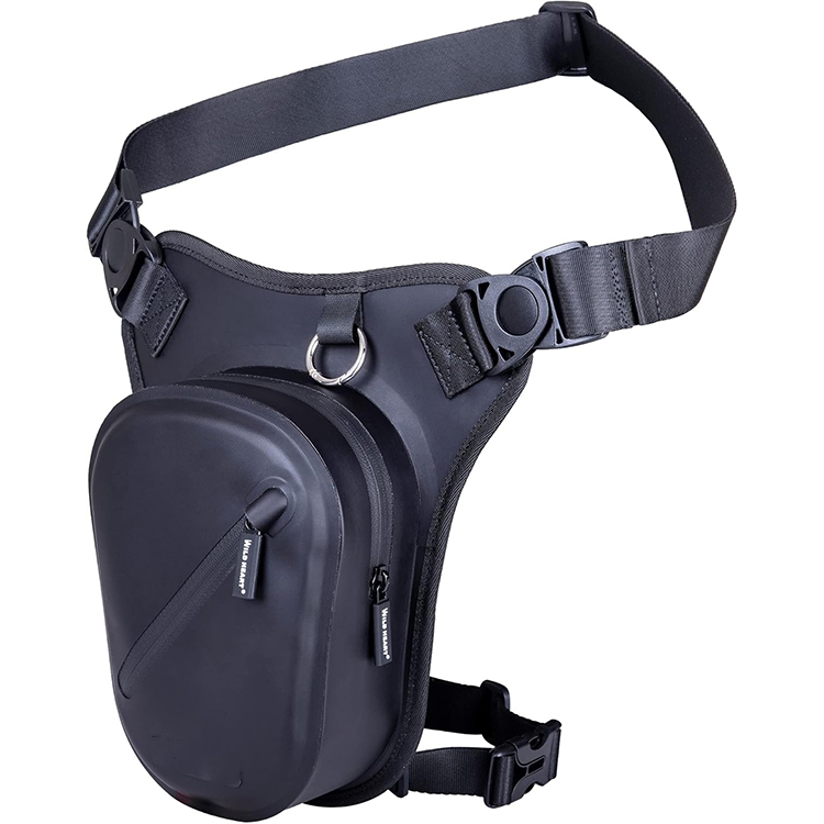 Waterproof Motorcycle Thigh Bag, Versatile Chest TPU Welding Leg Bag with Rope for Outdoor