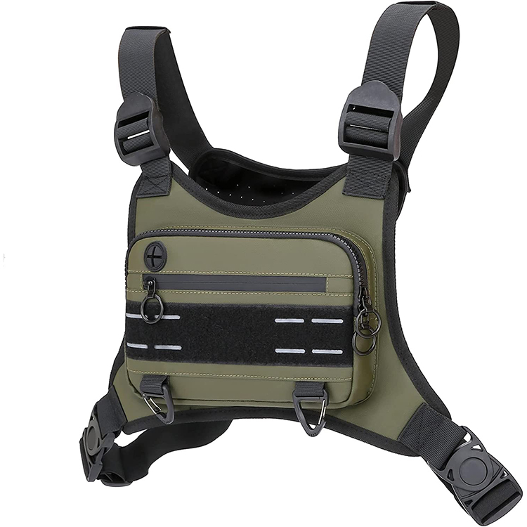 Customize Chest Pack Supplier Water Resistant Lightweight Front Chest Pack For Running Workout 