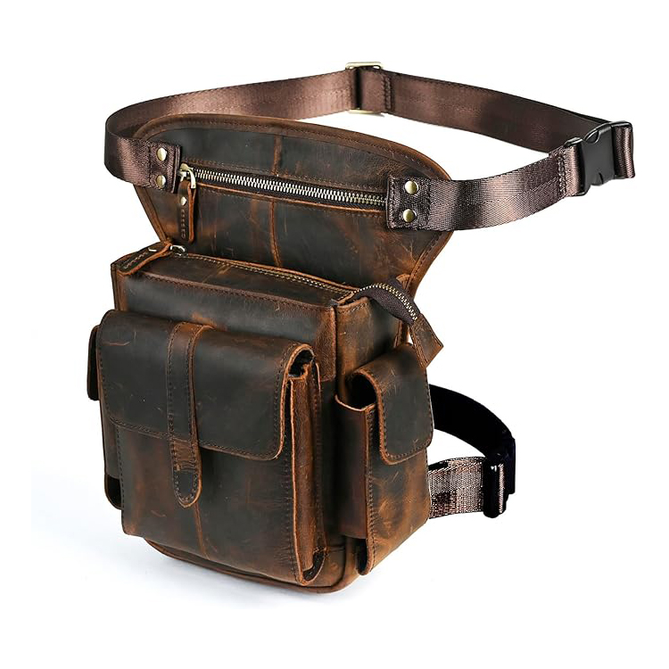 Wholesale Man Motorcycle Thigh Bag, Classic Strong Chest Men Chest Leg Bag for Outdoor Riding 