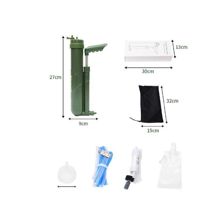 Water Filter Manufacturer Water Treatment System Portable Water filter Kit For Camping Hiking 