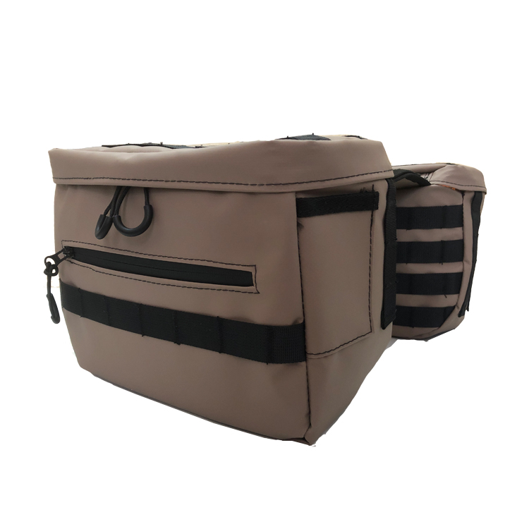 Outdoor 500D PVC Waterproof Saddlebags With insulated Cooler Function For Motorcycle 