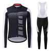 Men's Cycling Clothing Set Customize Pattern Cycling Jersey Zipper Pocket Bike Outfit Cycling Bib Pants 3D Padded