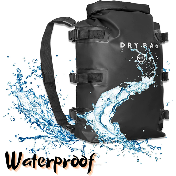 Dry Float Bag Lightweight PVC Molle System 15l Dry Bag For Swimming Safety Float 