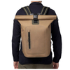 Roll Top Closed Khaki Color Soft TPU Dry Backpack Laptop Backpack For Man 
