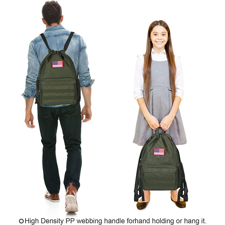 Hunting Backpack Rucksack Camping Backpack Water-Resistant Swim Bag String Bookbag for Men Women