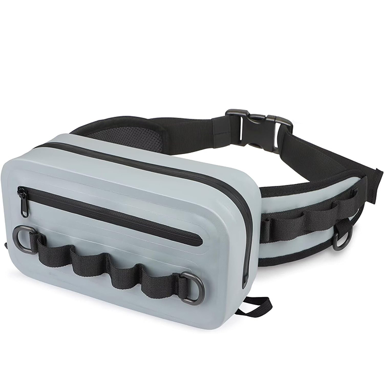 Wholesale Waterproof Tackle Bag Fly Fishing Hip Fanny Pack 3.3L Fly Fishing Bag With Airtight Zipper 