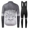 Long Sleeves Thermal Fleece Bike Jersey + Bib Pants, Winter Cycling Clothing Set for Men, Men Cycling Jersey