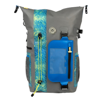 China Supplier Waterproof TPU 30L Capacity Full Side Pattern Swim Dry Bag With String Loop 