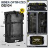 ag, 30L Waterproof Saddle Bag, 2 Size and 3 Color Options Motorcycle Travel Bag, PVC Luggage Bag, Rear Seat Bag