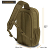 Wholesale Tactical Bag Manufacturer Waterproof Coyote Color Molle Sling Bag Back pack