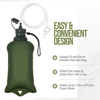 Custom Logo Hand Holder Soft Flask, Soft Flask Driniking Bottle With Filter For Camping 