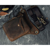 Leather Outdoor Sporting Hicking Waist Hip Pack Messenger Shoulder Drop Leg Thigh Bag Pouches 