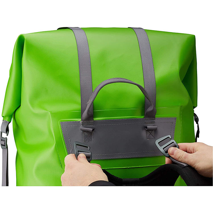 Dry Bag Supplier Removable Shoulder Strap Large Capcity 60L Dry Backpack In Lemo Green Color 