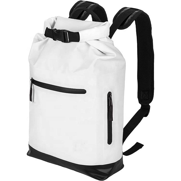 Classic 500D PVC Simple Laptop Rucksack Lightweight Dry Bag Backpack For Rainy Day 