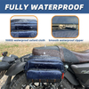Water Resistance 1680D PU Coating Small Waterproof Motorcycle Handlebar Bag For T Bar U Bar