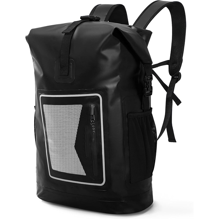 20l Dry Backpack Clear Pocket Front Side Customizable Dry Bag Waterproof Bag For Running Hiking Camping 