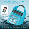 Roll Top Waterproof Bag with Water Proof Phone Case for Swimming, Boating, Kayaking, Camping