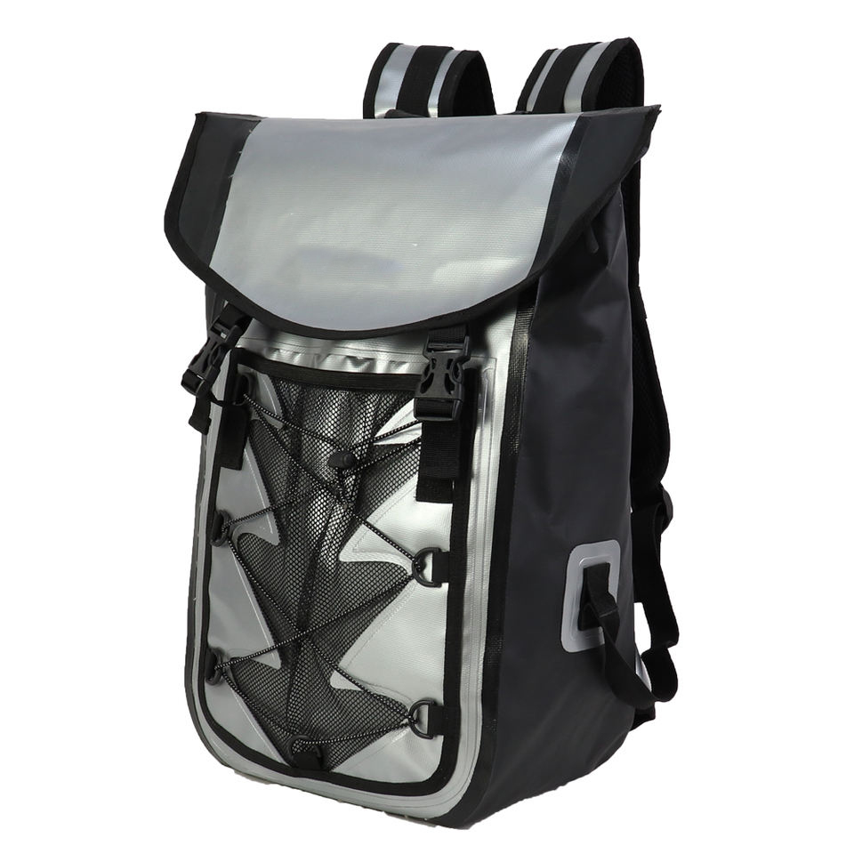 Customize Logo Dry Backpack Waterproof Drypack Classic Grey 500D PVC Rain Cap Dry Backpack