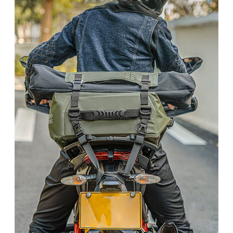 Dry Bag Factory 500D Pvc Welded Tail Bag One Shoulder Bag Motorcycle Saddlebags 
