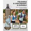 Logo Customization Portable Foldable BPA Sport Reusable 500ml Soft Flask For Running 