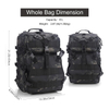 Tactical Cp Color Expandable, Motorbike Helmet Bag, Reflective, Helmet Strap, USB, Large Capacity,