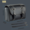 Leather Handlebar Bag Front Fork Bag, Sissy Bar Bag Universal Travel Accessory Pouch