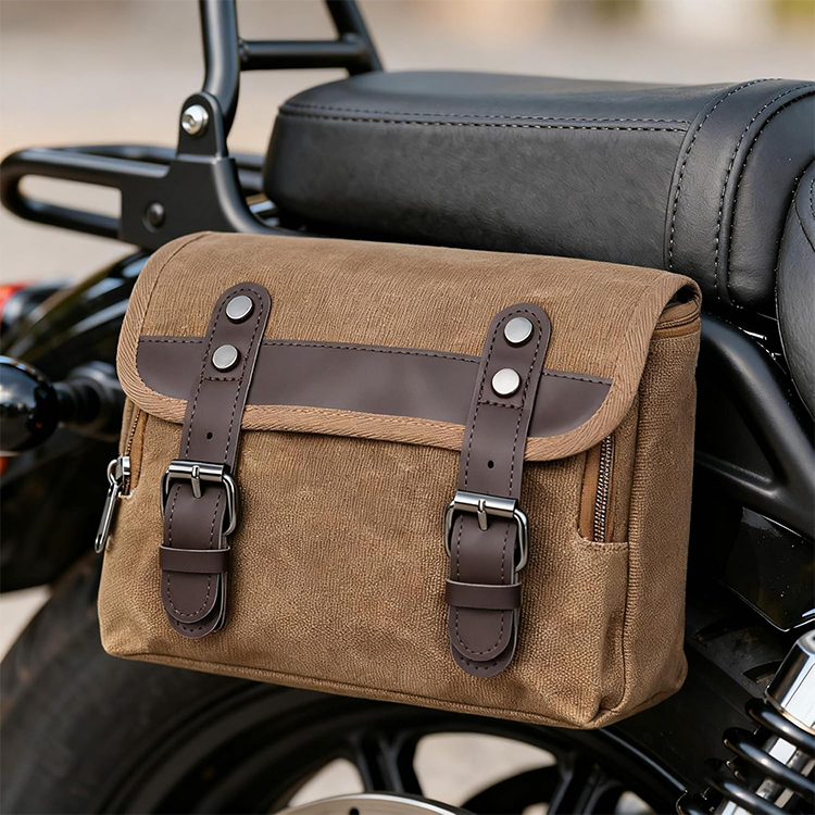 Waterproof Messenger Bag Bike Tank Bag Saddle Bag Canvas Sissy Bar Bag 