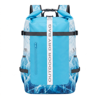 Wholesale 840D TPU Full Printing Dry Bag With Logo Dry Backpack For Floating Swimming 